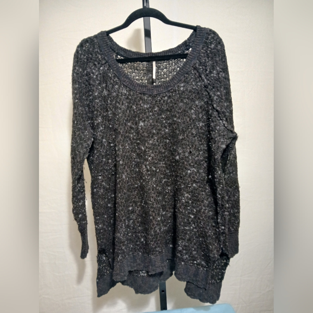 Free Peoole Black Knit Sweater